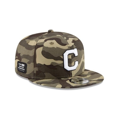 Cleveland Indians Gorra | New Era MLB Armed Forces Weekend 9fifty Snapback Cap Mexico - Verdes
